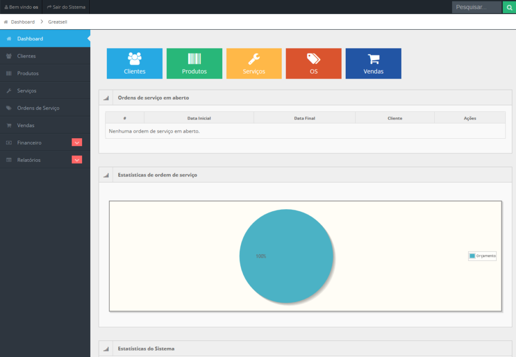 Sistema de Ordem de Serviço Sistema de Ordem de Serviço
