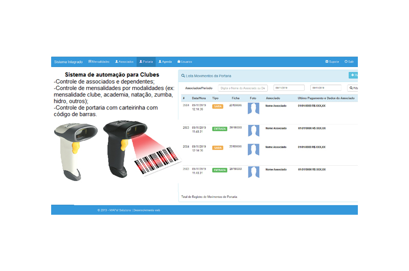 Sistema de Automação para Clubes e Academias